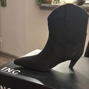 INC International Concepts Women's Black Heeled Boots